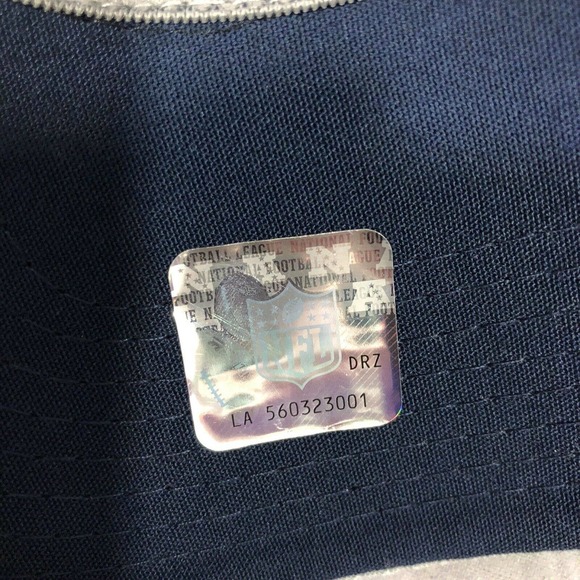 Patriots New Era 39Thirty Blue Gray Flex Fit Hat - Picture 7 of 11